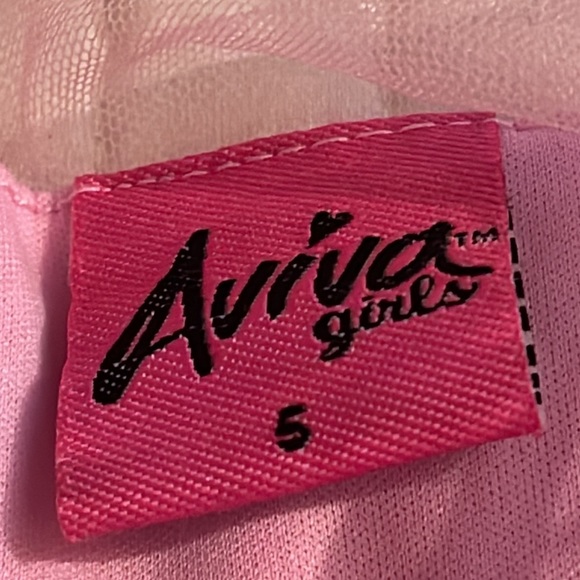 NWT AVIVA GIRLS SLEEVELESS MESH & SEQUINED OVERLAY DRESS size 5 - Picture 6 of 6